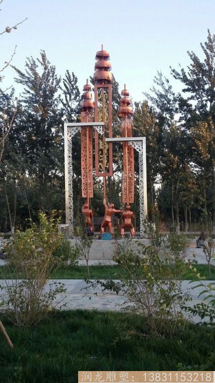 不銹鋼景觀雕塑 城市標(biāo)志雕塑 不銹鋼景觀雕塑 城市標(biāo)志雕塑
