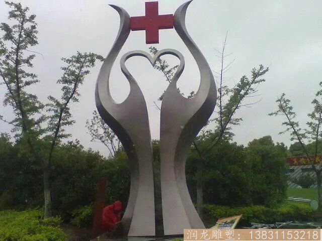 廠家設(shè)計(jì)制作不銹鋼景觀雕塑 大型廣場景觀雕塑設(shè)計(jì)