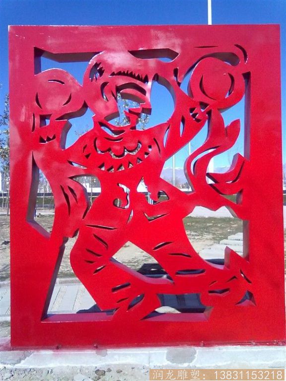 廠家制作不銹鋼剪影鏤空雕塑 雕塑制作設(shè)計(jì) 廣場(chǎng)景觀雕塑